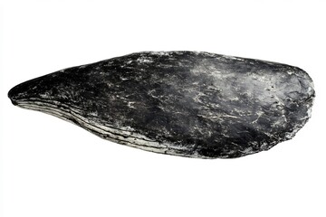 Isolated Gray Whale Skin Texture White Background