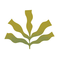 Tropical green palm vector illustraton.Hand drawn graphic element in naive simple style for banners,smm,branding,packaging,covers,prints.Retro summer symbol
