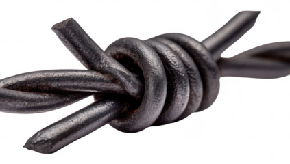 Close-up of rusty barbed wire (2)