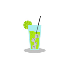 Refreshing Lime Juice Vector Design