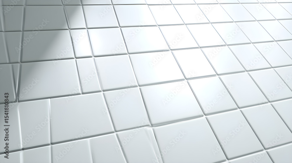 Poster sleek white tile floor texture background with subtle light and shadow effects ideal for modern desi