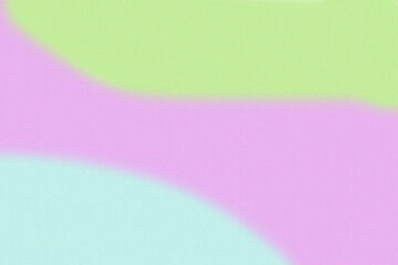 Abstract gradient with pastel green pink and light blue hues on transparent background
