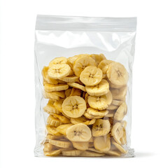 Delicious Dried Banana Chips in Resealable Bag Healthy Snack