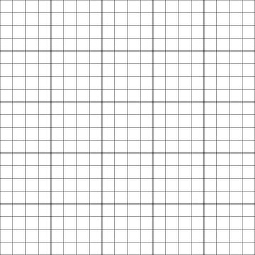 vector squared grid paper seamless pattern on transparent background.
