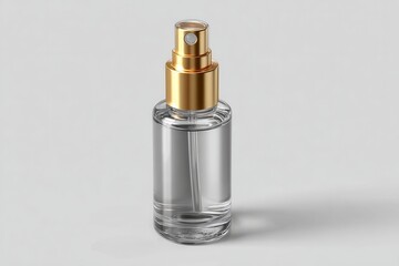 Naklejka premium Clear glass perfume bottle