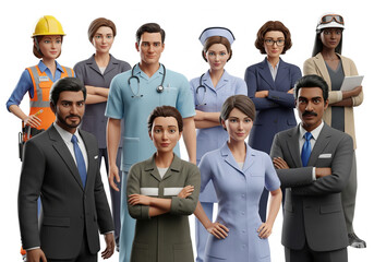 team of workers