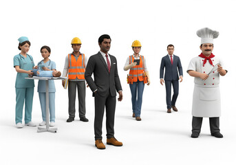 team of workers