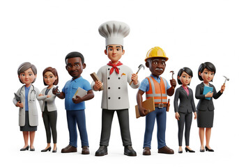 team of workers