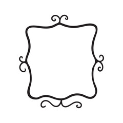 Hand-Drawn Photo Frame Silhouette Vector