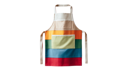 A color-block apron, white background --ar 16:9