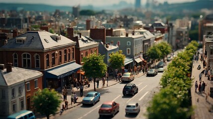 aerial view of the city