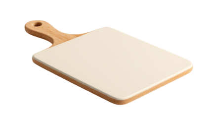 A matte-finish chopping board, white background --ar 16:9