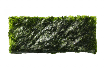 Dark green rectangular seaweed sheet