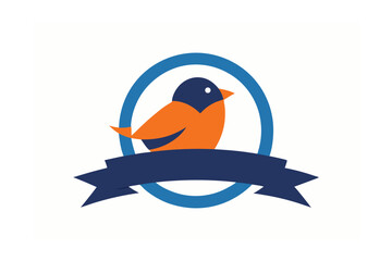 Creative Robin Bird Logo Icon for Education Niche
