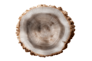 Unique wooden tree stump with natural grain pattern and texture