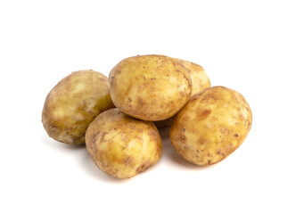 potatos isolated on white background close up
