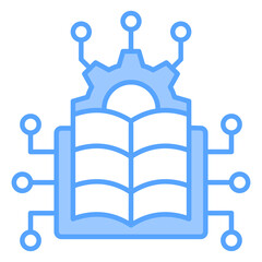 Reinforcement Learning Blue Icon