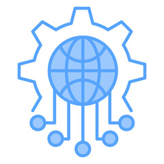 Futuristic Blue Icon
