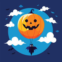 Fototapeta premium halloween background with bats