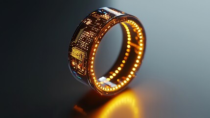 smart ring technology wearable device digital health tracker fitness ring design concept render