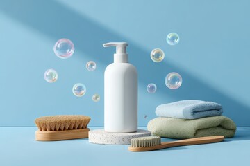  Glossy liquid soap bottle