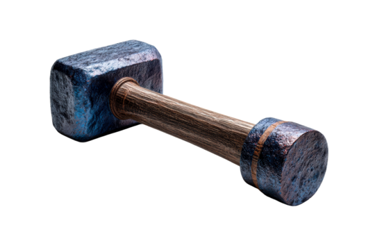 Small weighted dumbbell for strength training and fitness activities