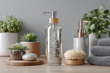  Glossy liquid soap bottle