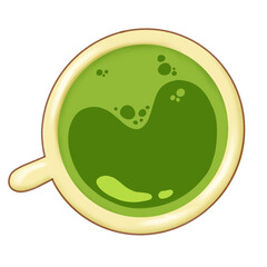 Matcha Latte Illustration