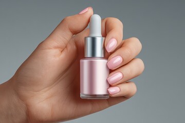 Glossy nail polish bottle