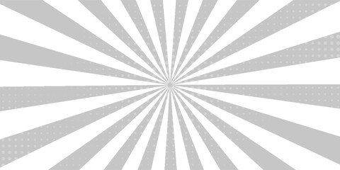 Ray sun light. Sunburst background. Radial circle line. Pattern starburst. Comic beam lines. Sun effect rays. Abstract firework. Concentration stripe. Cartoons lightning style. Vector illustration