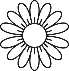 sunflower silhouette, sunflower outline, floral silhouette, flower black shape, botanical icon, blooming sunflower, rustic flower vector, sunflower blossom, garden flower silhouette, nature flower ico