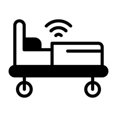 Smart Bed Vector Icon