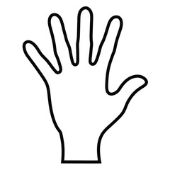 Line Art Hand Vector Design