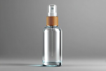 Glossy spray bottle banner