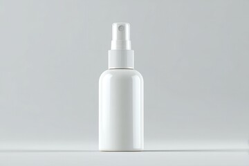 Glossy spray bottle banner