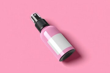 Glossy spray bottle banner