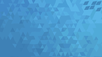 Fototapeta premium Abstract Blue Triangle and Square Pattern Background