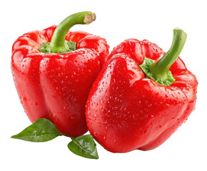 Red Bell Peppers Closeup