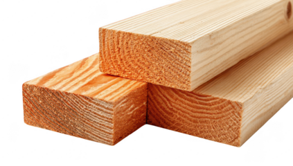 Lumber Stacked in Workshop