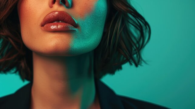 A crystal-clear ball reflects a vibrant patch of green amidst dry, cracked earth, symbolizing hope, resilience, and the enduring beauty of nature under challenging conditions.