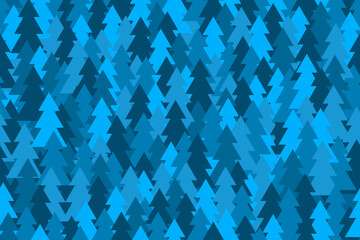 Winter christmas trees background. Vector seamless pattern. Best for textile, wallpapers, wrapping paper and seasonal decoration.