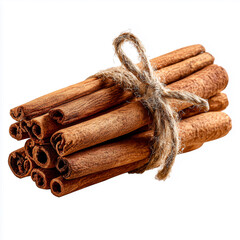 Bundle of cinnamon sticks tied with twine