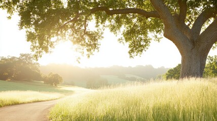 A tranquil nature scene symbolizing the Trinity