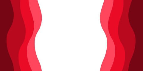 Dynamic Red Wave Abstract Corporate Background With Blank White Space