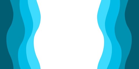 Dynamic Blue Wave Abstract Corporate Background With Blank White Space