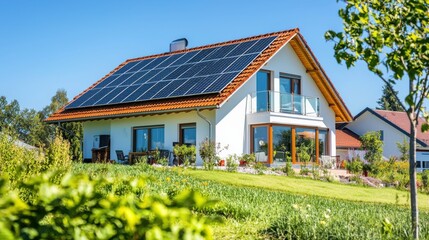 Eco-Friendly Modern House with Solar Panels: Sustainable Home Design and Architecture