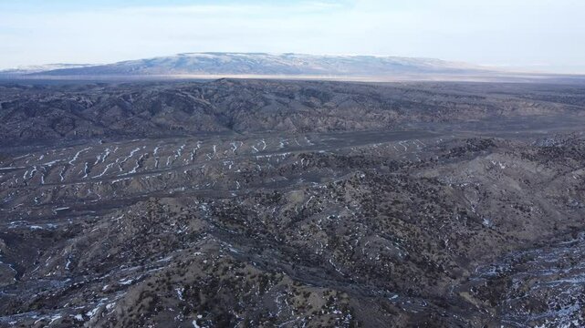 Montana landscape and Pryor Mountains 
