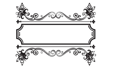 Set of Decorative vintage borders and frames set.