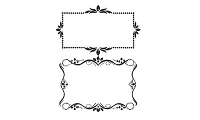 Set of Decorative vintage borders and frames set.