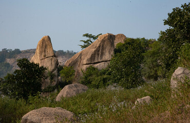 rocks in the mountains